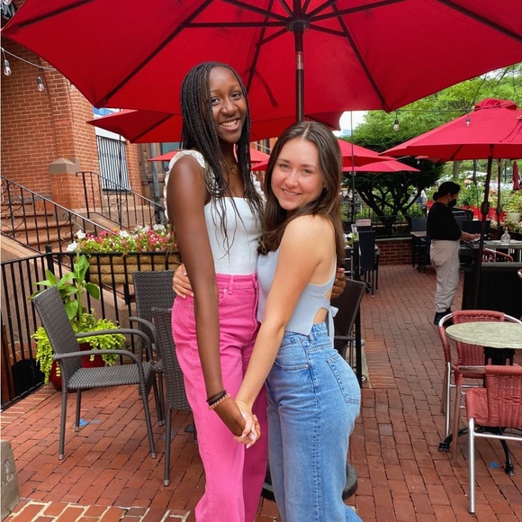 Women's Pink Pants - Picture 2 of 4